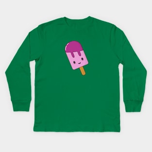 Kawaii popsicle is perfect for summer Kids Long Sleeve T-Shirt